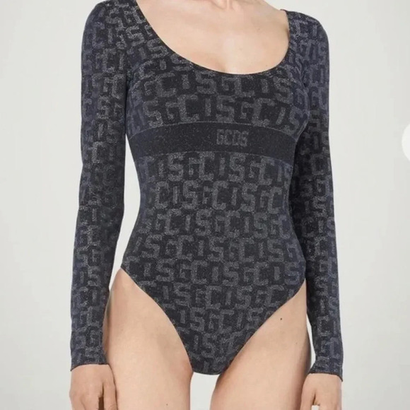 Wolford x GCDS Monogram Bodysuit in Black - Picture 1 of 11